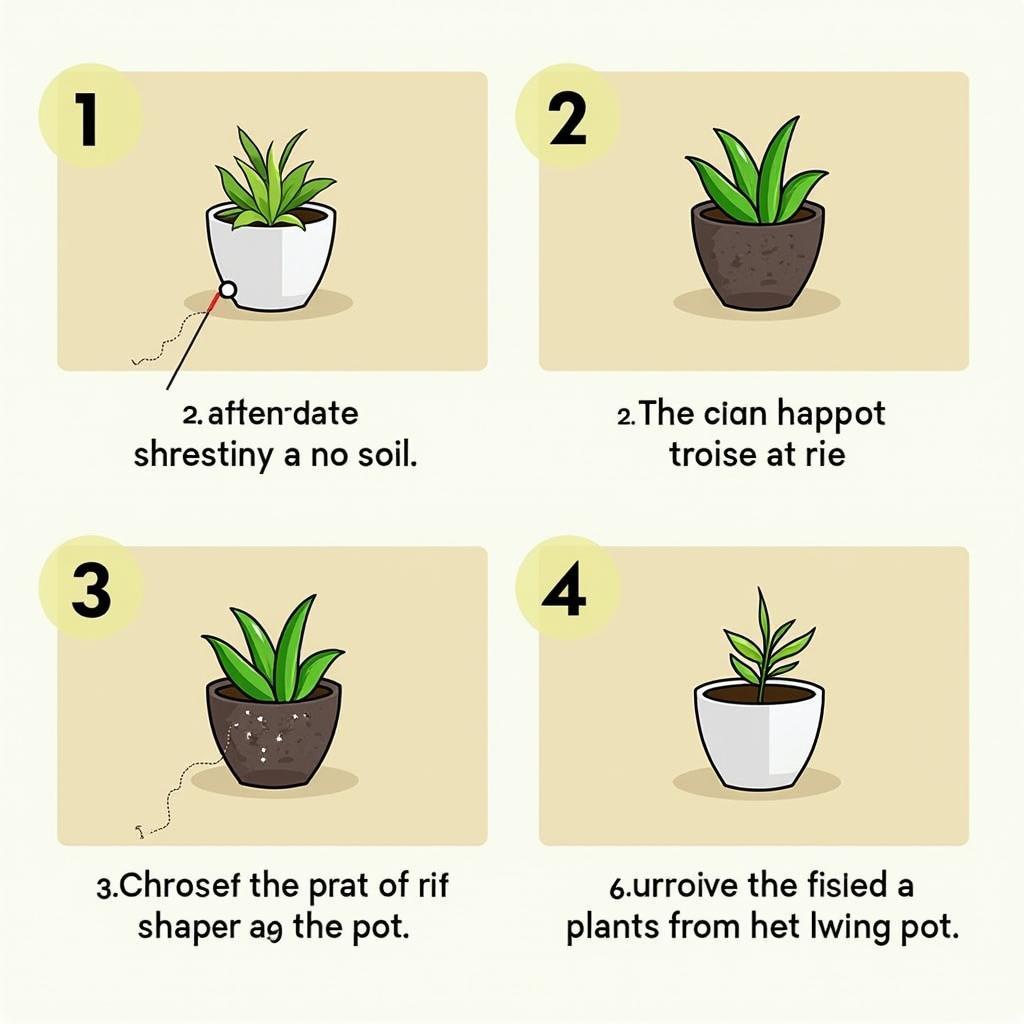 Hướng dẫn trồng cây lưỡi hổ trong chậu tại nhà, bao gồm các bước chuẩn bị đất, chậu và cây giống